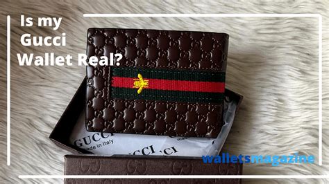 how to tell if a women's gucci wallet is real|genuine gucci women wallet.